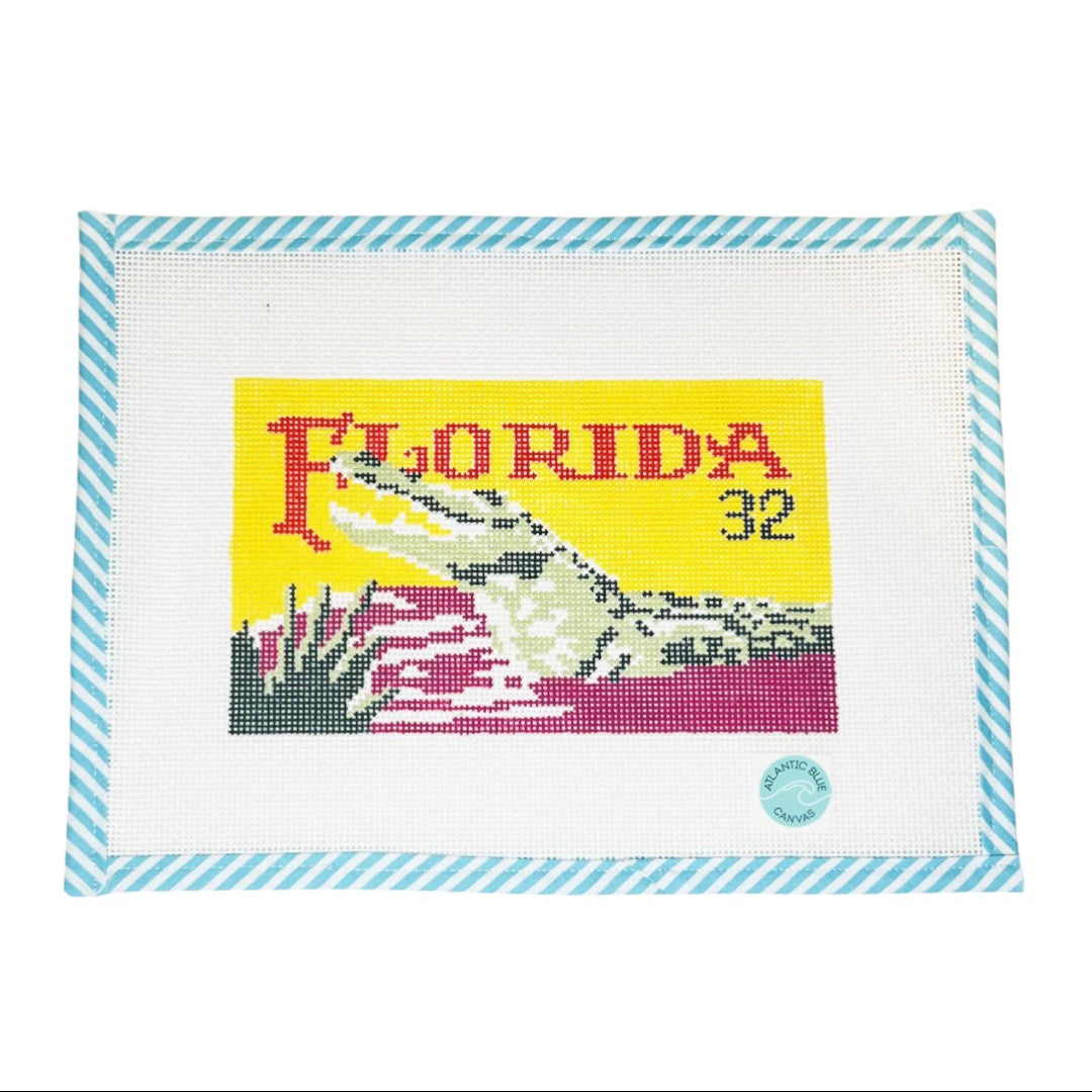 Florida Alligator - 13 mesh - Atlantic Blue Canvas