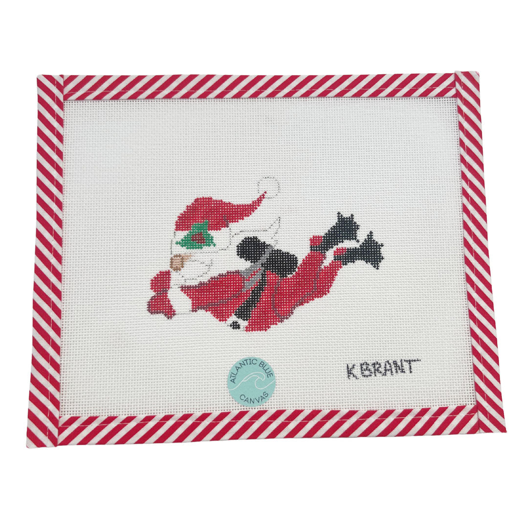 Scuba Santa - Atlantic Blue Canvas