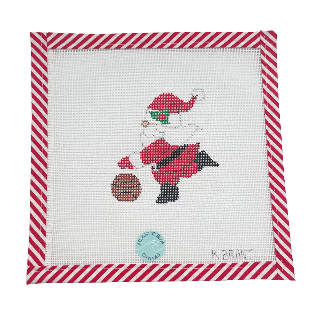 Basketball Santa - Atlantic Blue Canvas