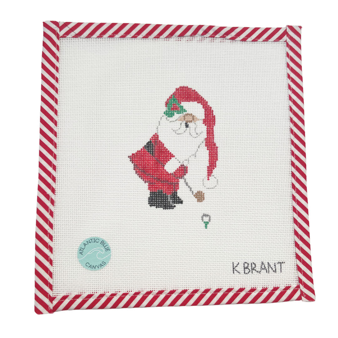 Golf Santa - Atlantic Blue Canvas