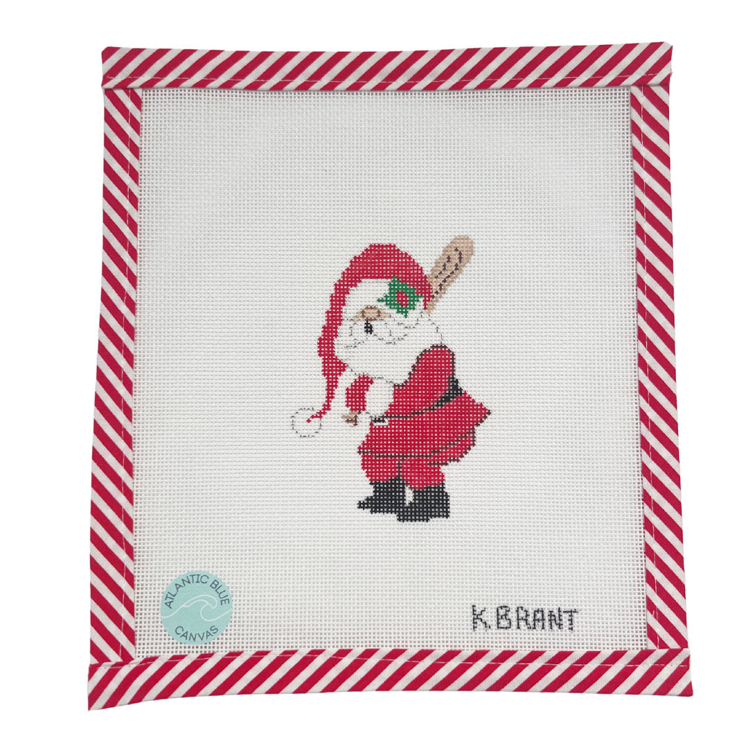 Baseball Santa - Atlantic Blue Canvas