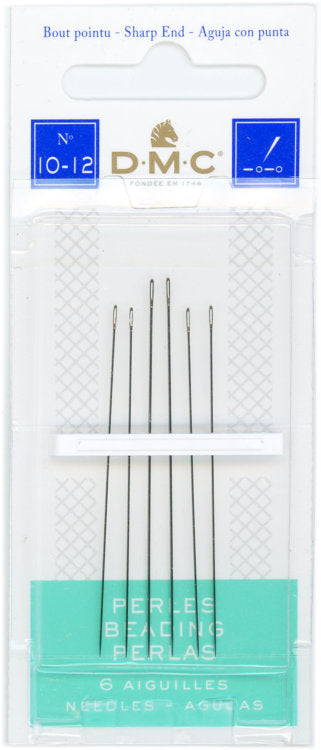 Beading Needles - DMC Size 8-10 - 6 pack - Atlantic Blue Canvas