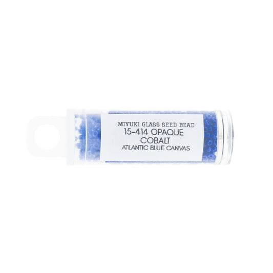 Opaque Cobalt Miyuki Seed Beads Size 15 #414