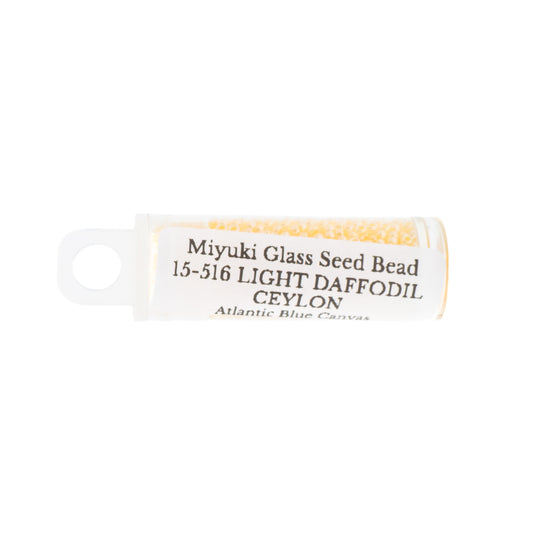Light Daffodil Ceylon Miyuki Seed Beads Size 15 #516