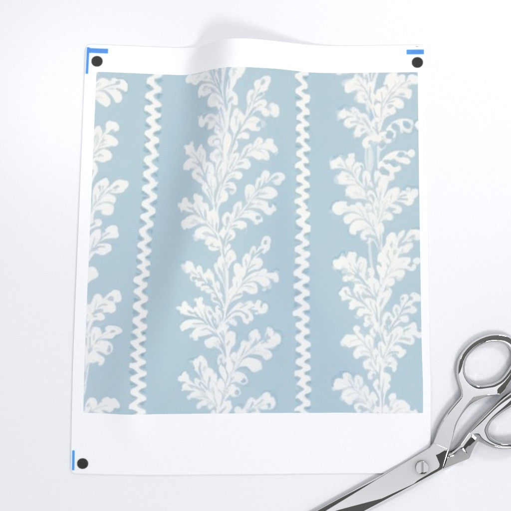 Wedgewood Blue Oak Fabric