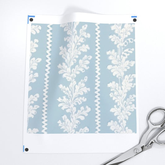 Wedgewood Blue Oak Fabric