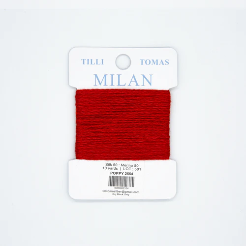 Tilli Tomas Milan Card - Poppy