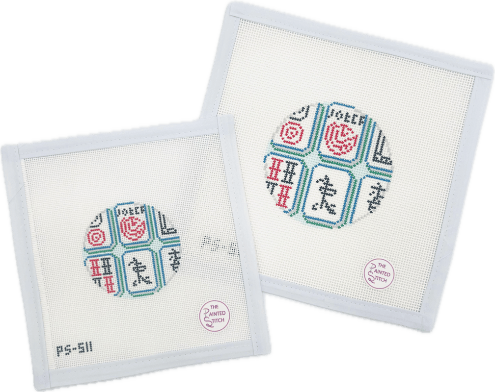 Mahjong Tiles Round - Jewel - 18 mesh