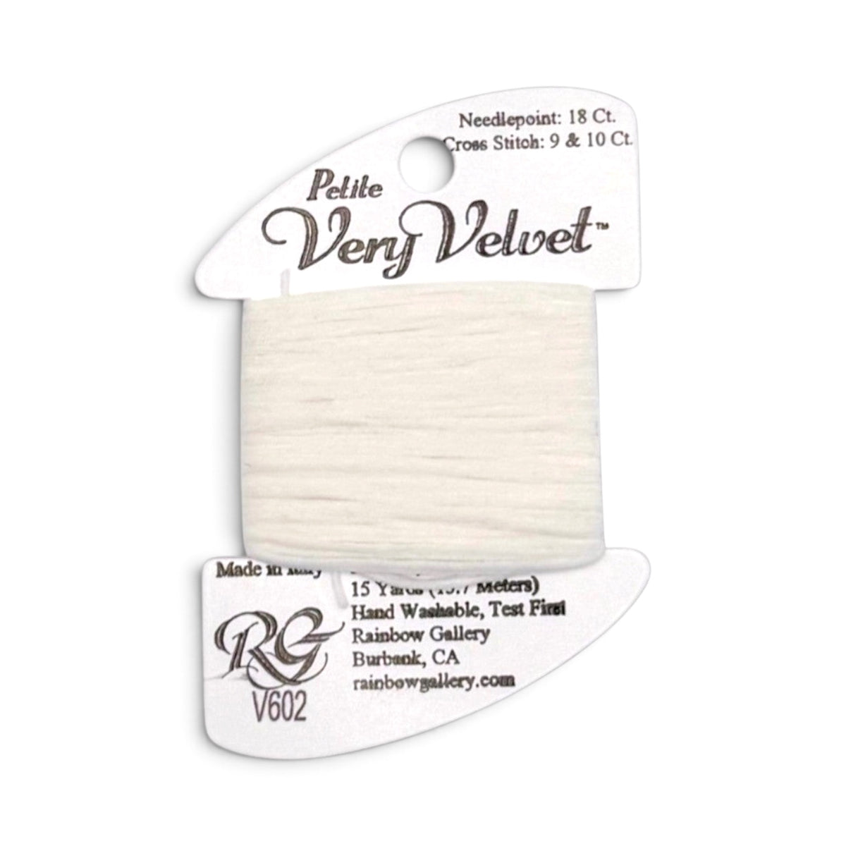 Petite Very Velvet - White V602