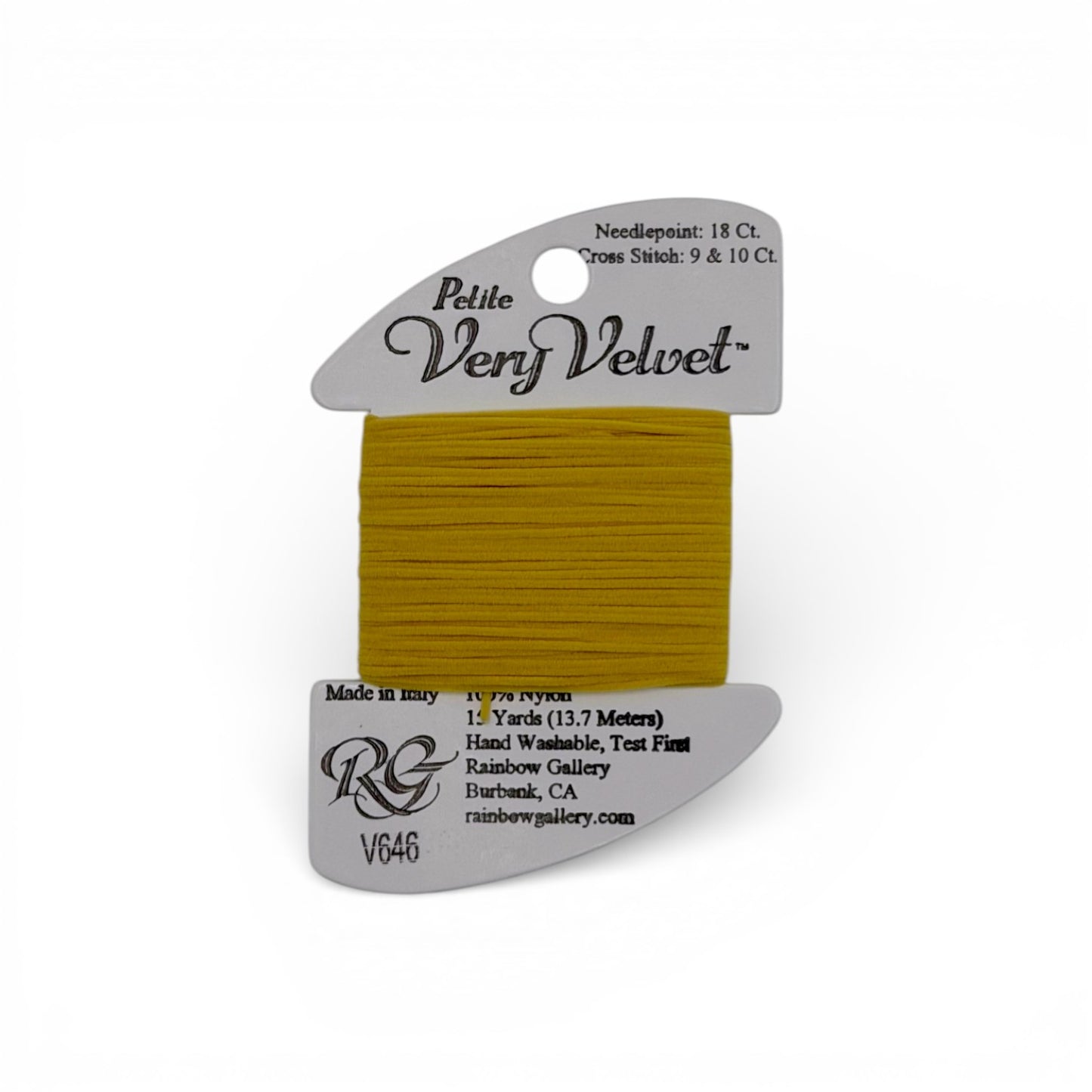 Petite Very Velvet - Medium Yellow V646