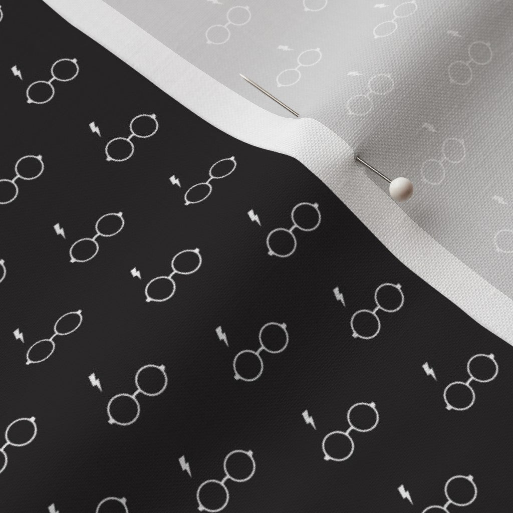 Wizard Glasses Fabric - Black