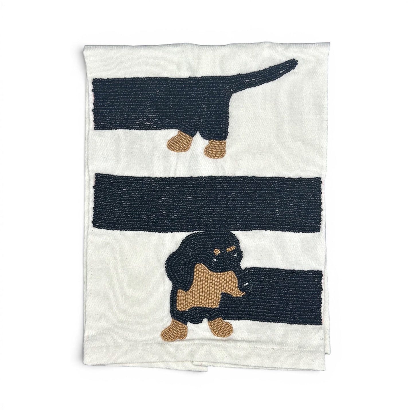 The Weenie Beaded Tea Towel