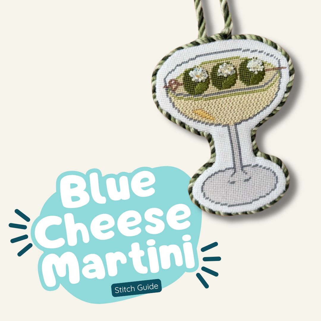 Blue Cheese Olive Martini Stitch Guide