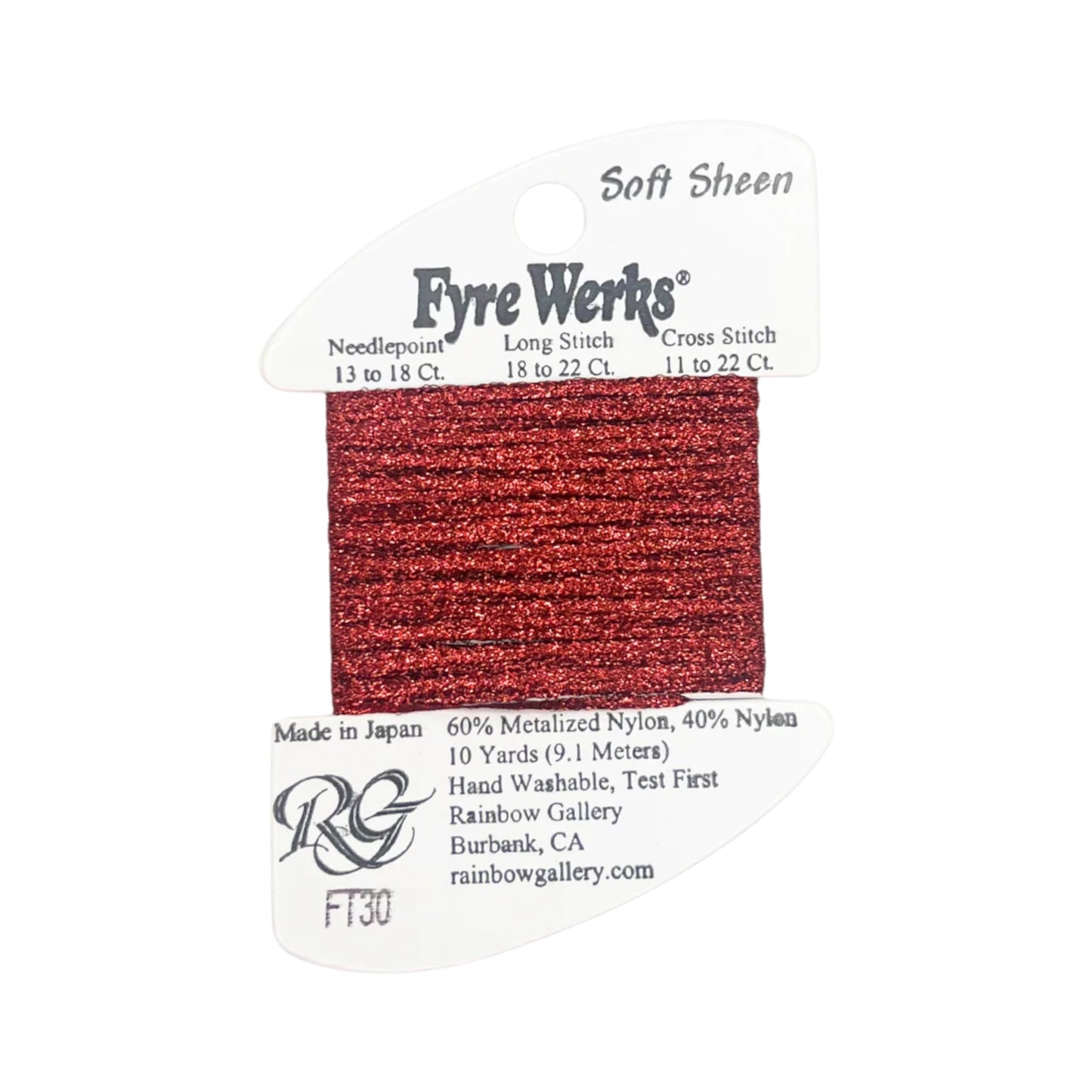 Fyre Werks Soft Sheen FT30 Red