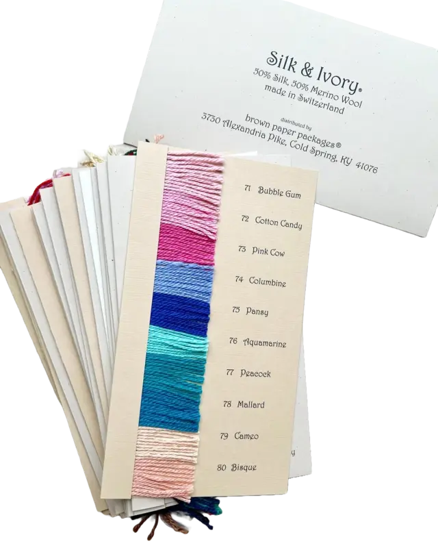 Silk & Ivory Color Sample Card