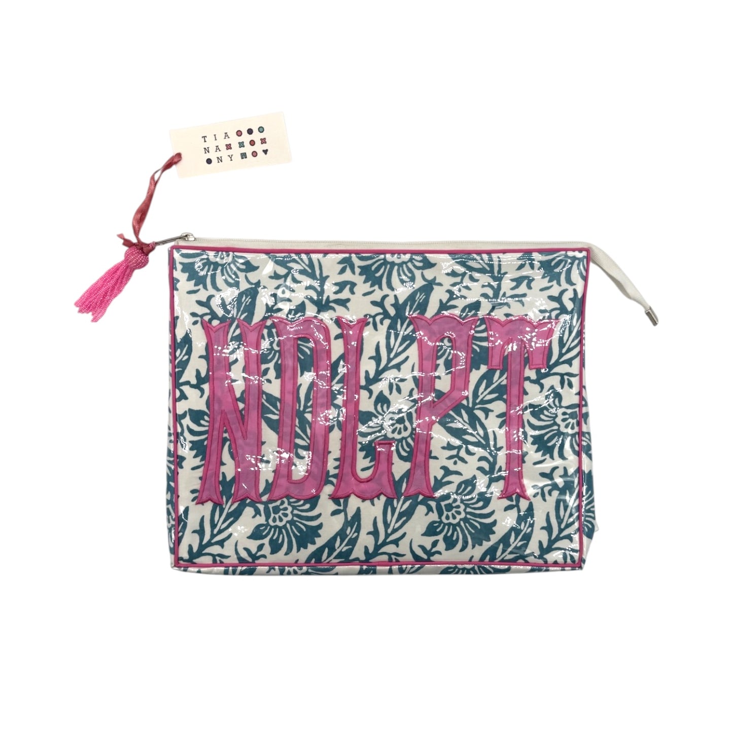 Blue Floral Project Bag