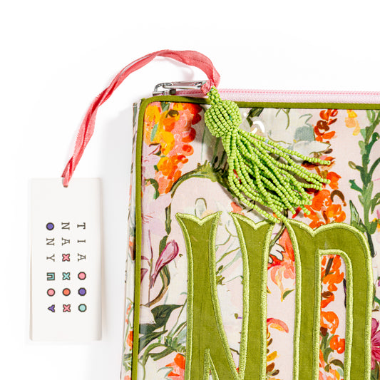 Purple & Orange Floral Project Bag