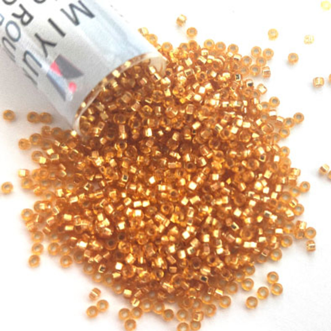 S/L Dark Gold Miyuki Seed Beads Size 15 #4