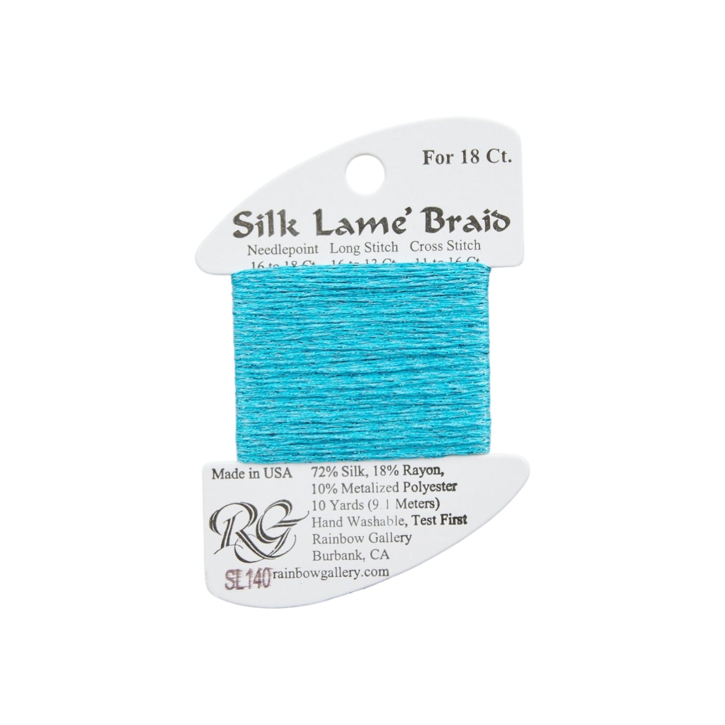 Silk Lame Braid SL140 Jamaican Sea
