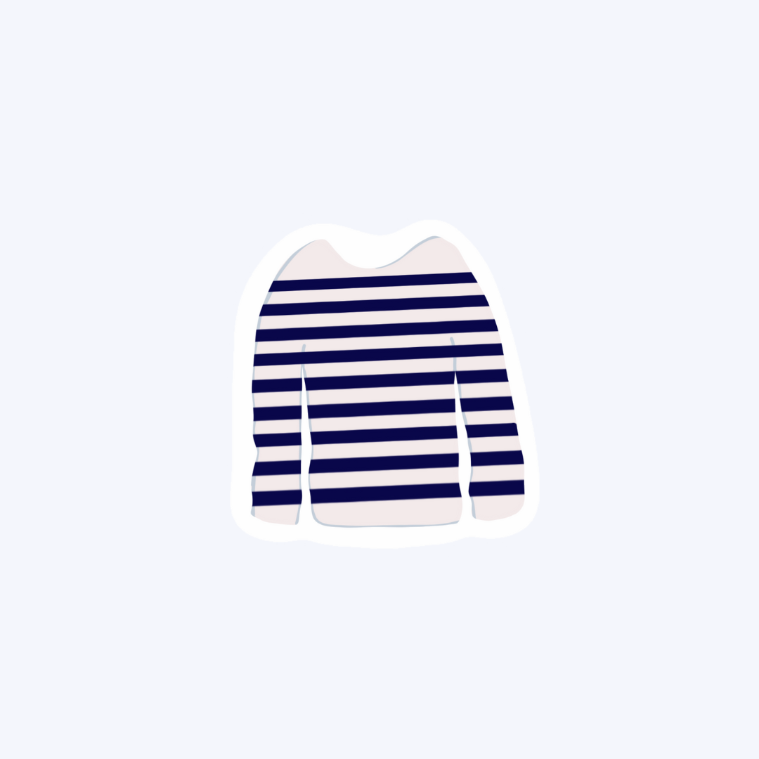 Striped Sweater Sticker