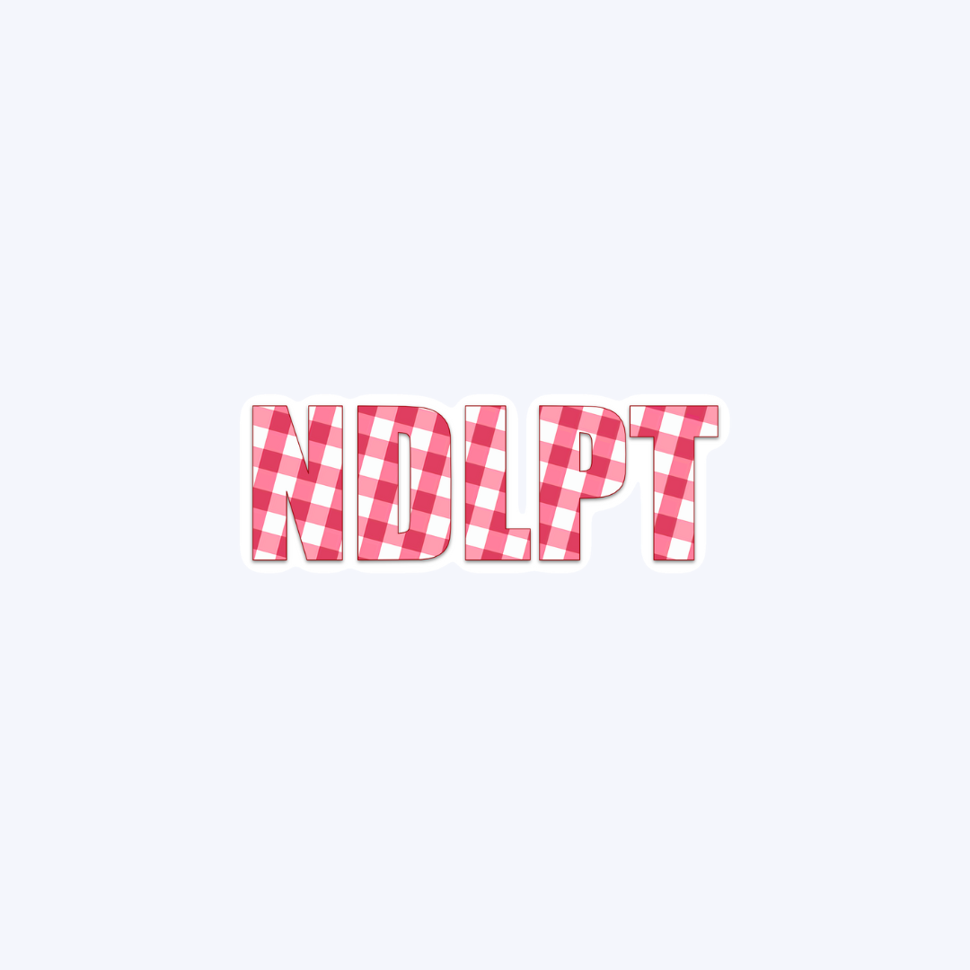 NDLPT Red Plaid Sticker