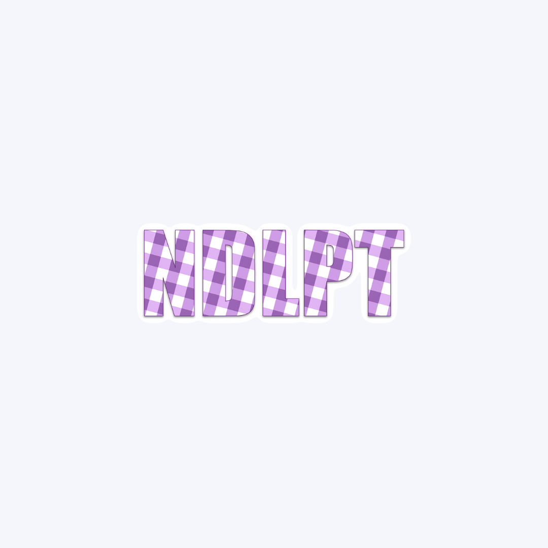 NDLPT Purple Plaid Sticker