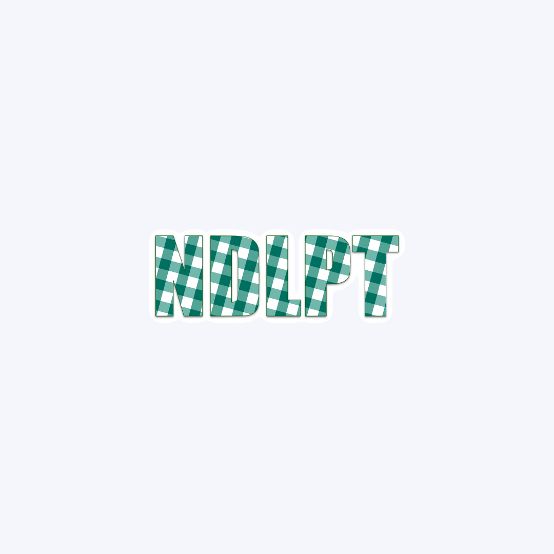 NDLPT Green Plaid Sticker - Small