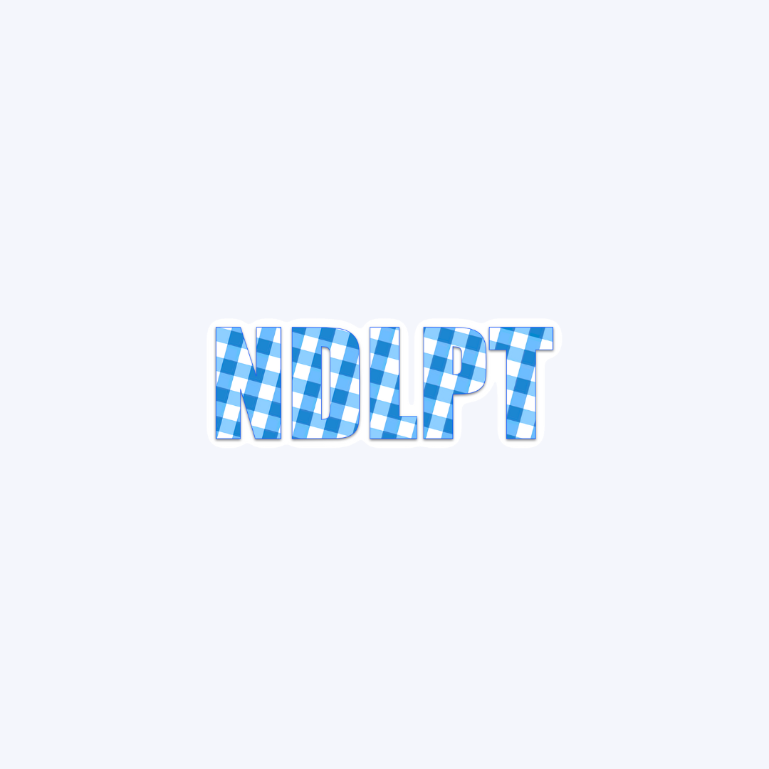 NDLPT Blue Plaid Sticker - Small