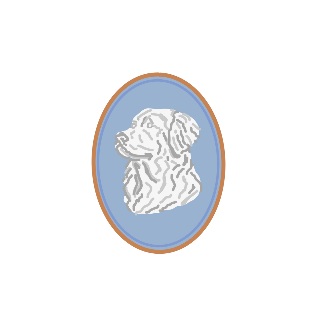 Golden Retriever Cameo Sticker