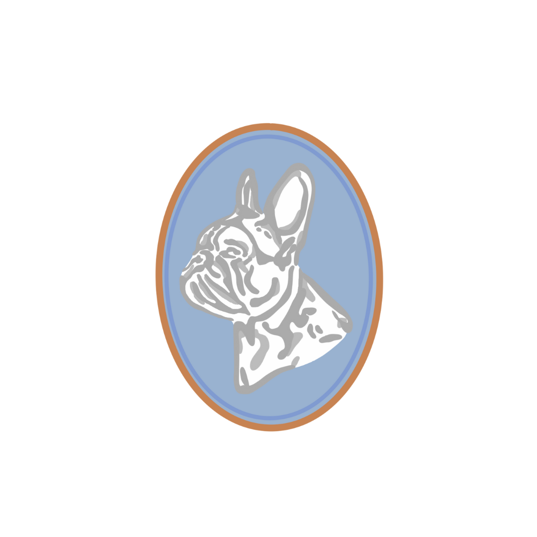 French Bulldog Cameo Sticker