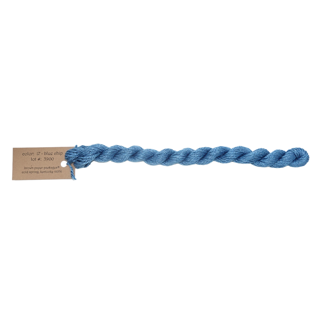 Silk & Ivory Skein - Blue Chip - 017