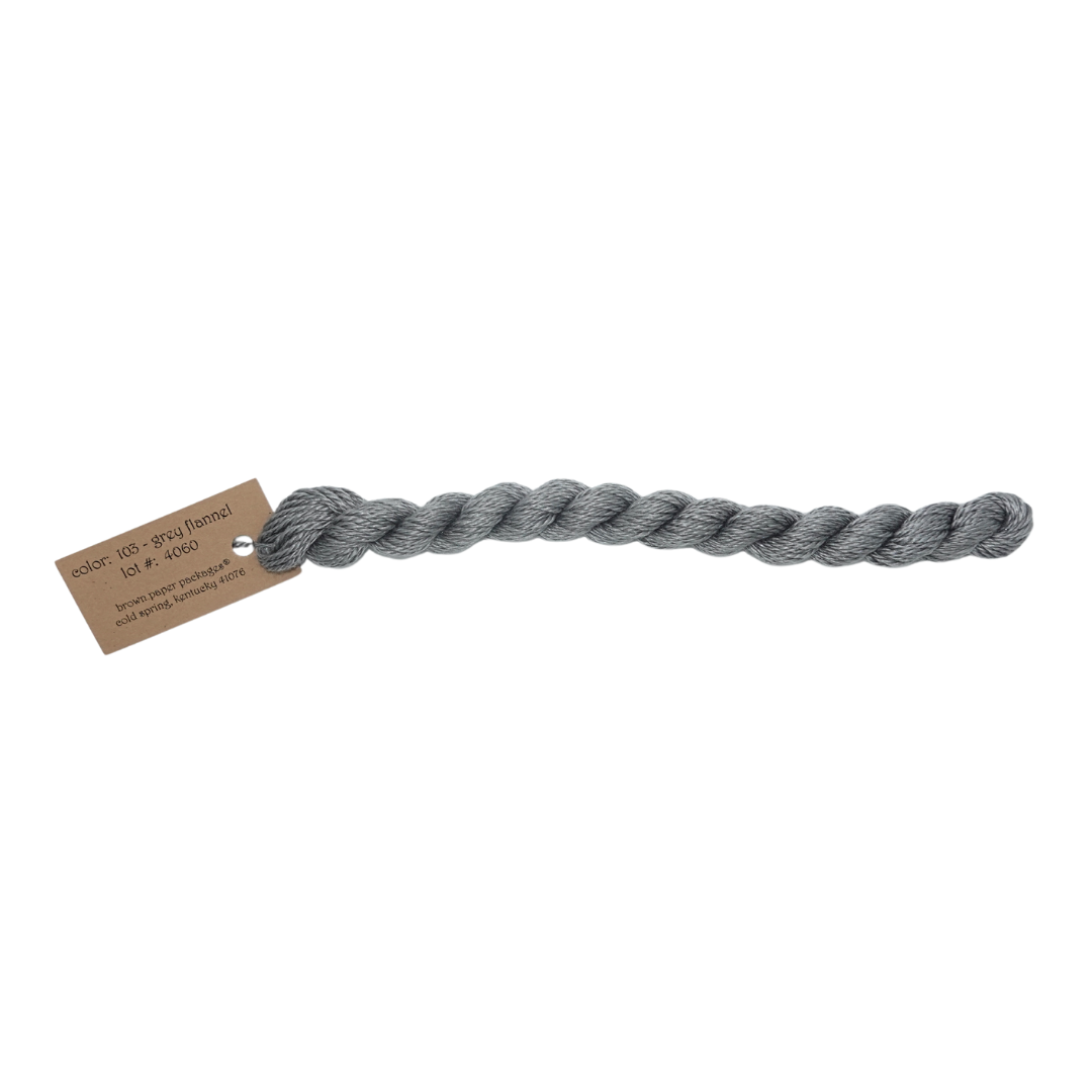 Silk & Ivory Skein - Grey Flannel - 103