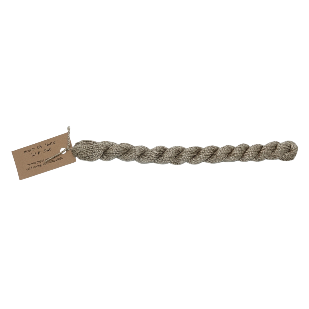 Silk & Ivory Skein - Taupe - 08