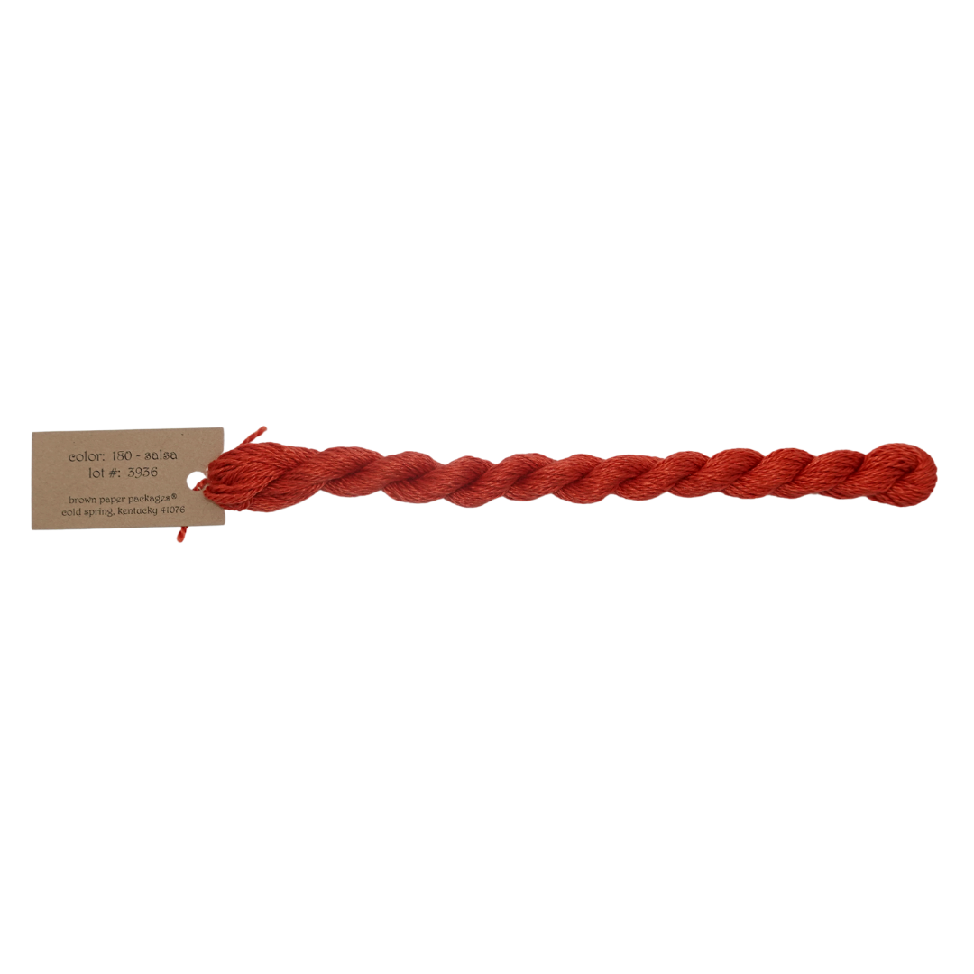 Silk & Ivory Skein - Salsa - 180