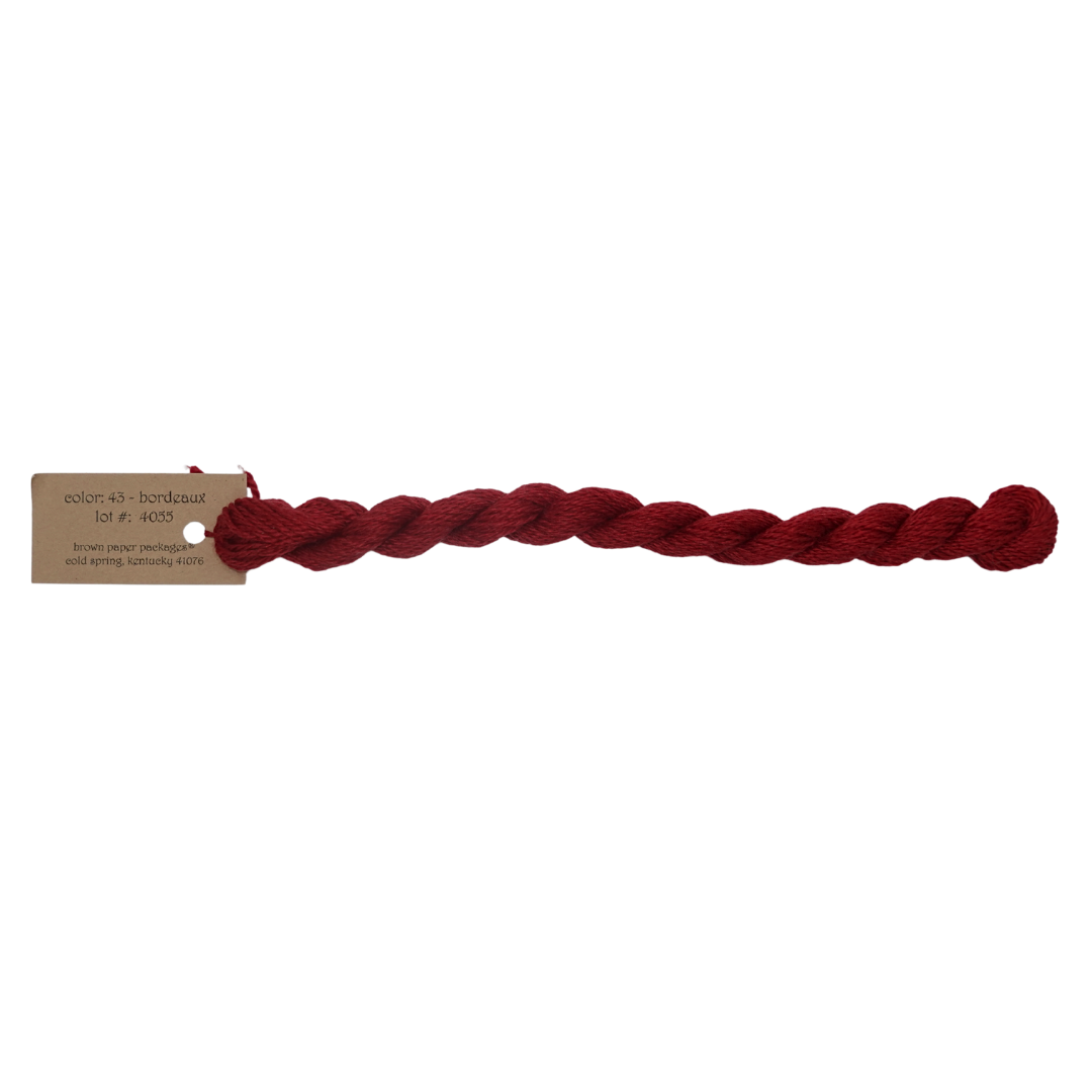 Silk & Ivory Skein - Bordeaux - 043