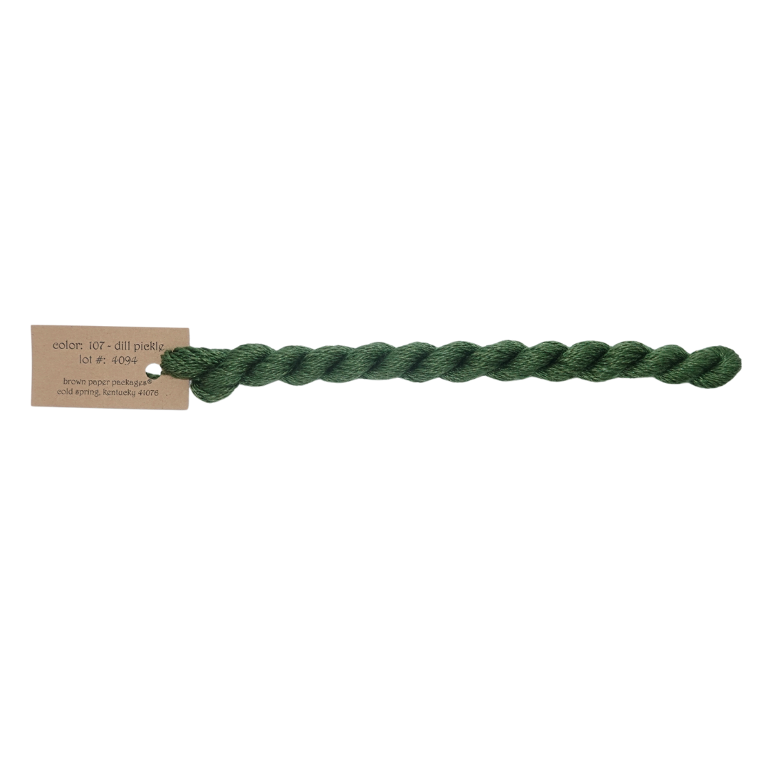 Silk & Ivory Skein - Dill Pickle - 107