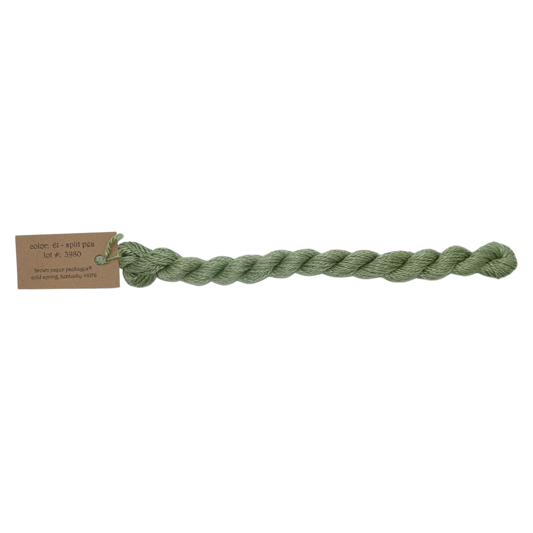 Silk & Ivory Skein - Split Pea - 061