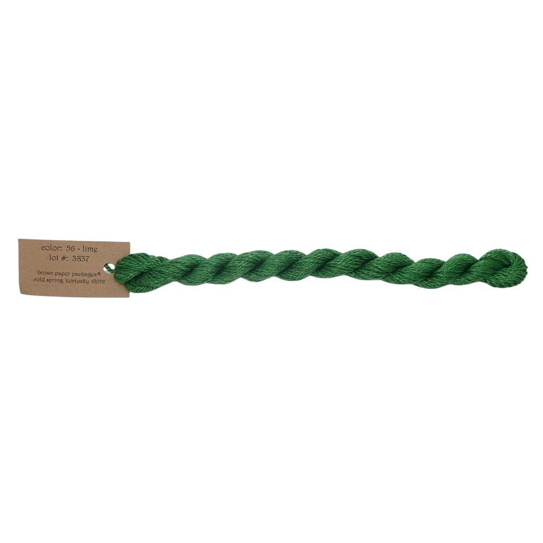 Silk & Ivory Skein - Lime - 056