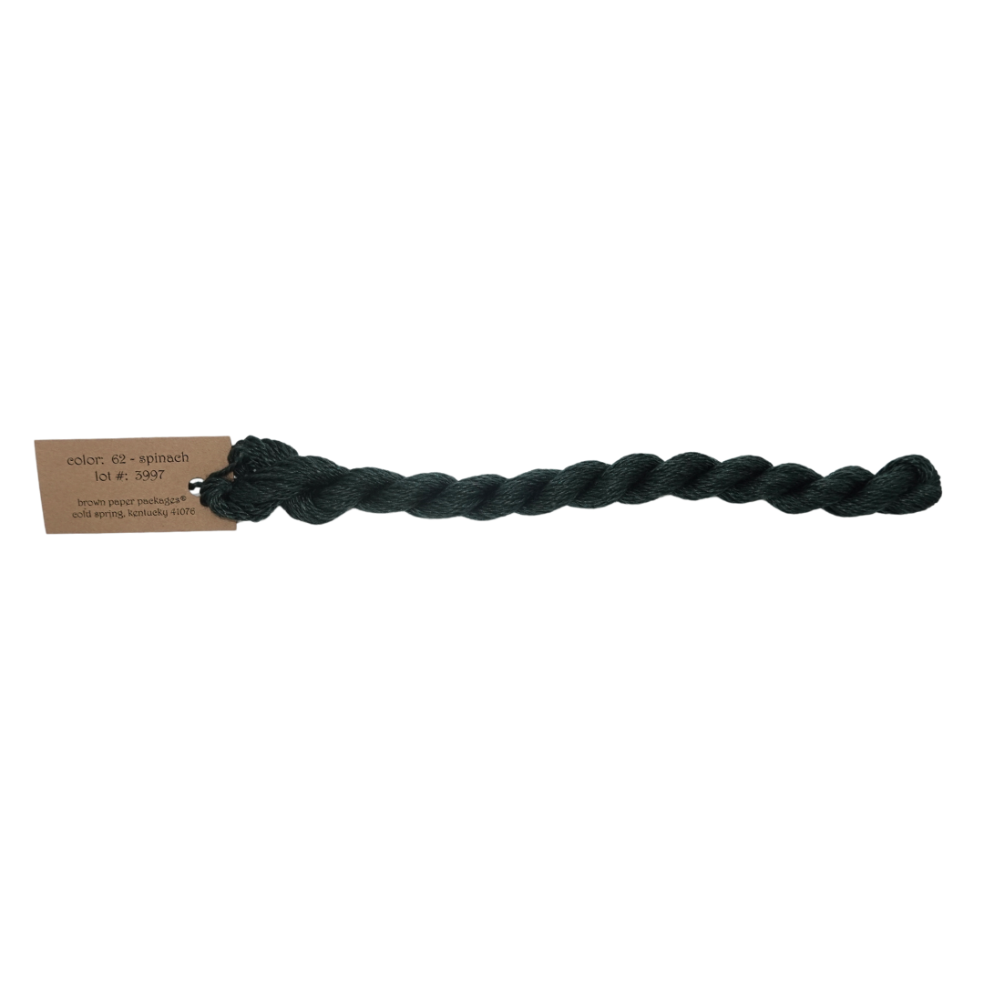 Silk & Ivory Skein - Spinach - 062