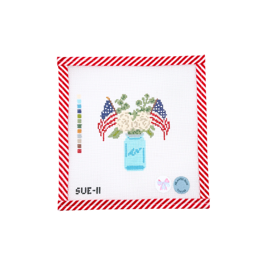 USA Flag Jar