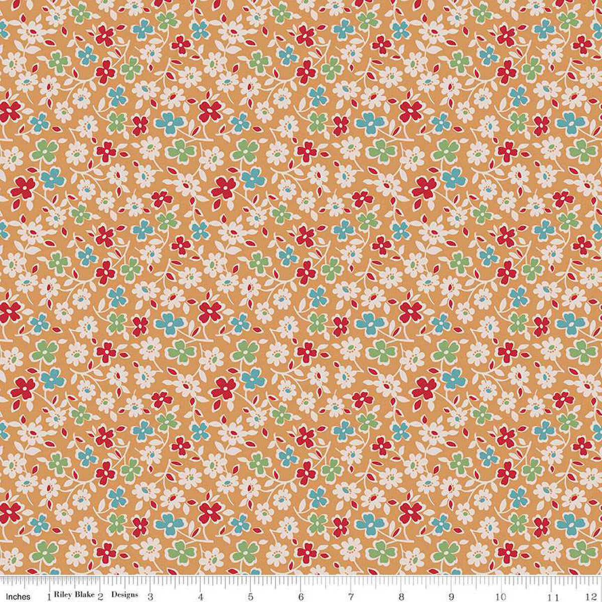 Autumn Cosmos Cider Fabric