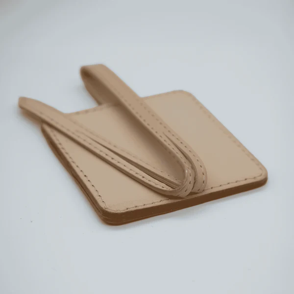 Self-Finishing Leather Bag Tag