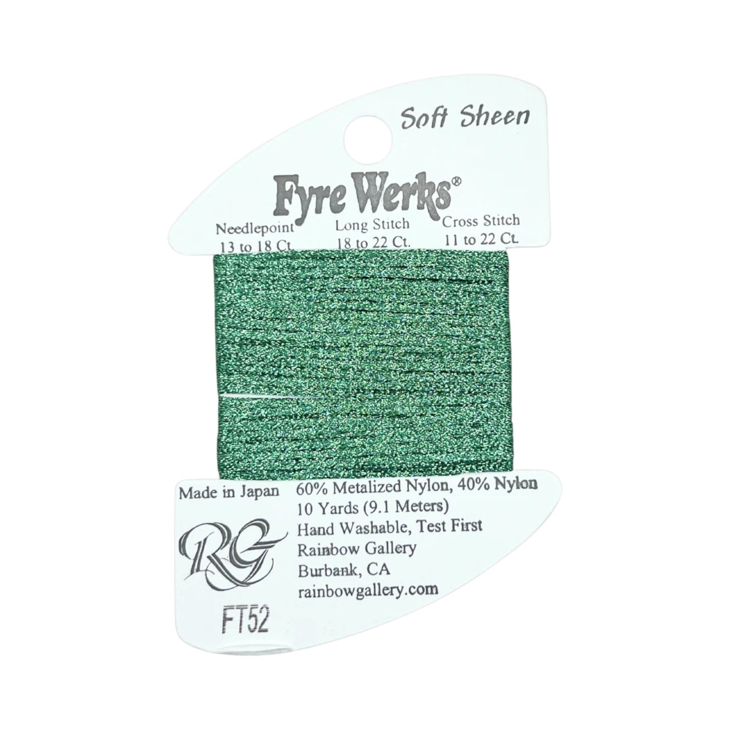 Fyre Werks Soft Sheen FT52 Lite Tree Green
