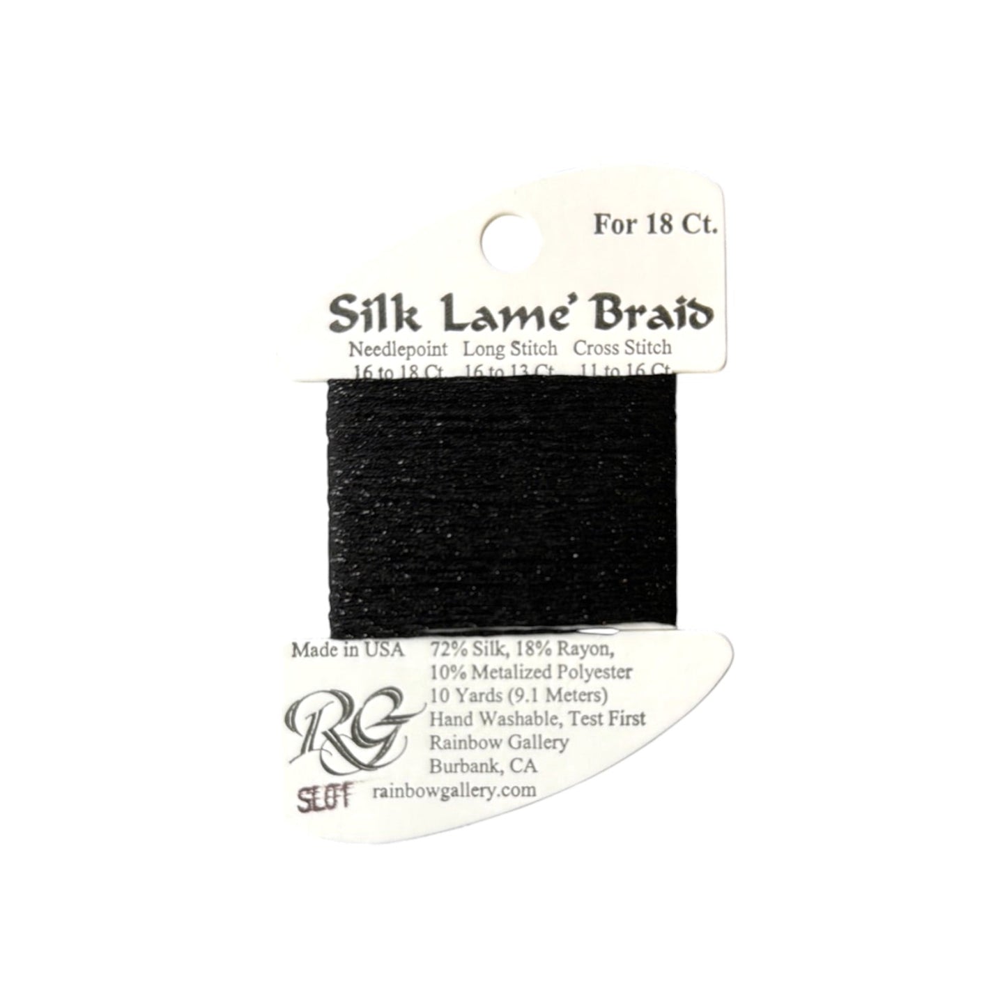 Silk Lame Braid SL01 Black