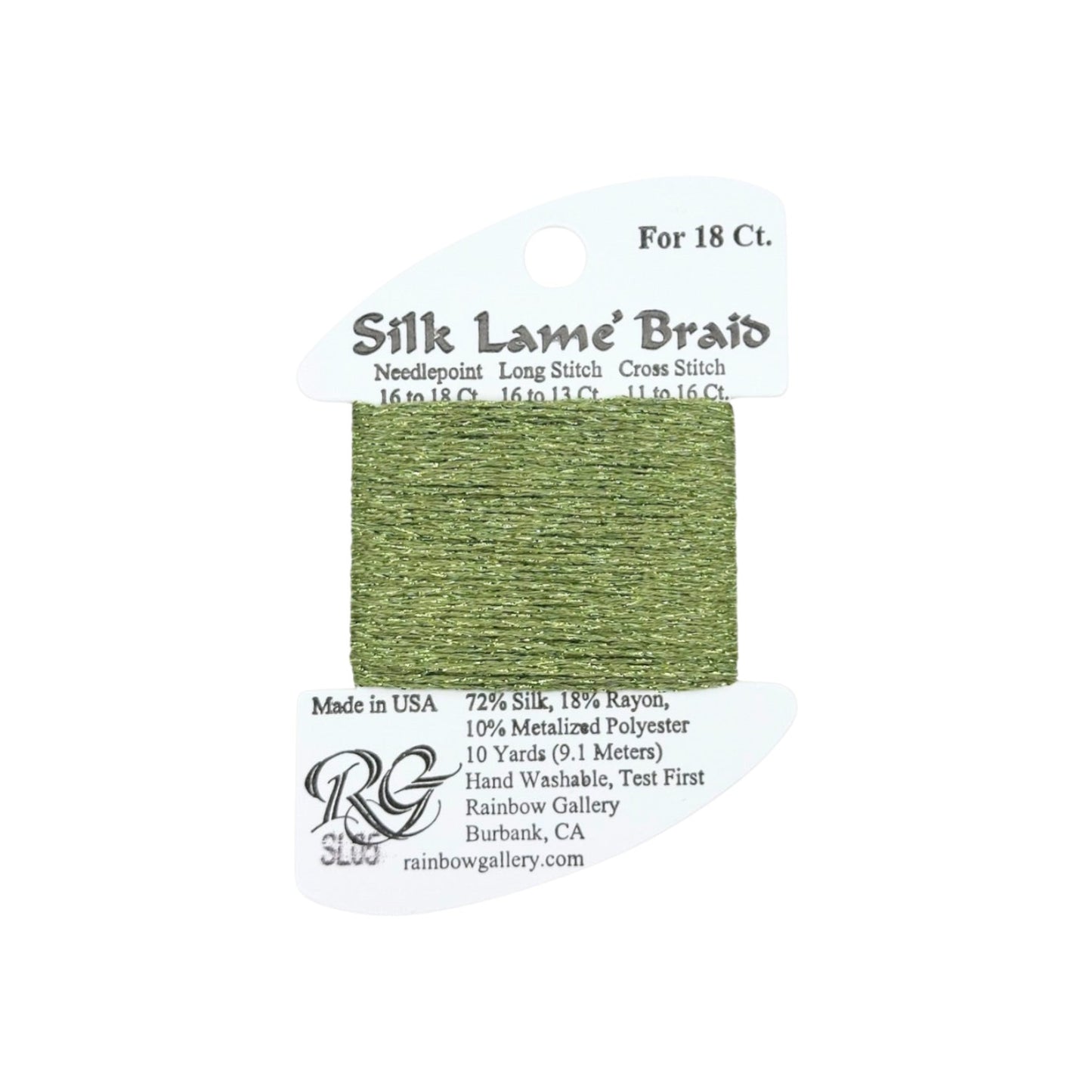 Silk Lame Braid SL05 Avocado