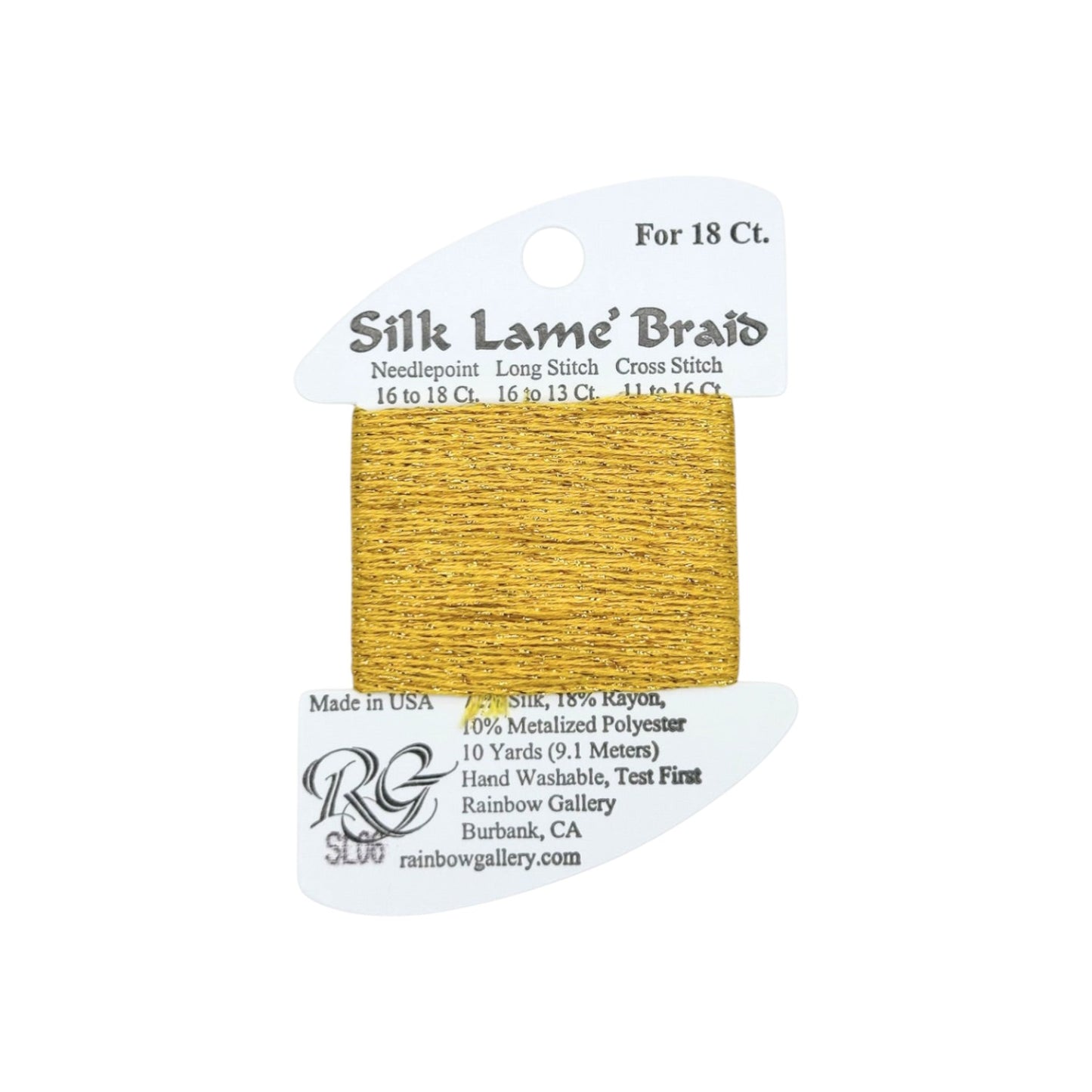 Silk Lame Braid SL06 Gold