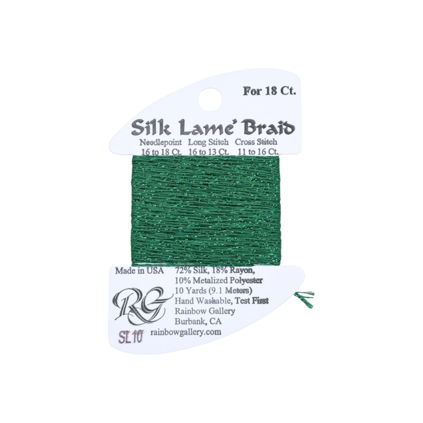 Silk Lame Braid SL10 Green
