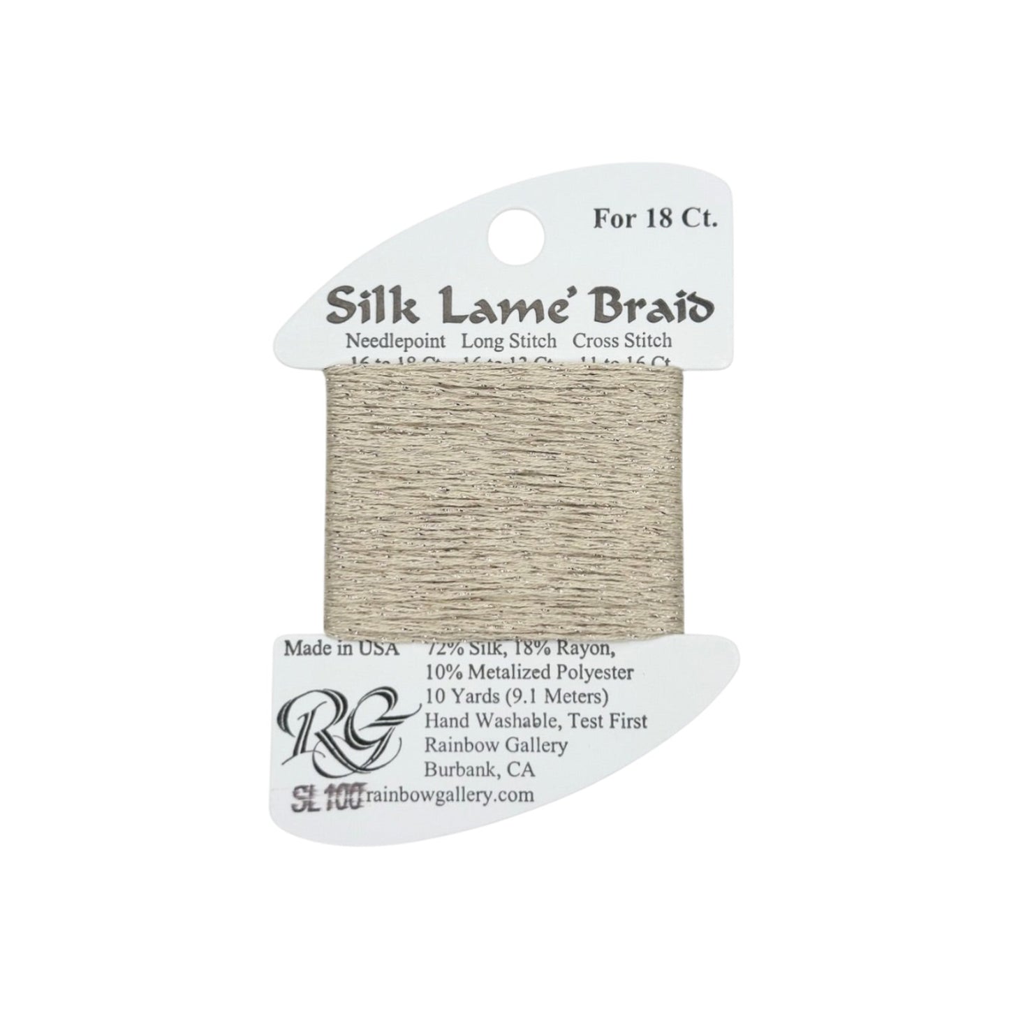 Silk Lame Braid SL100 Sand