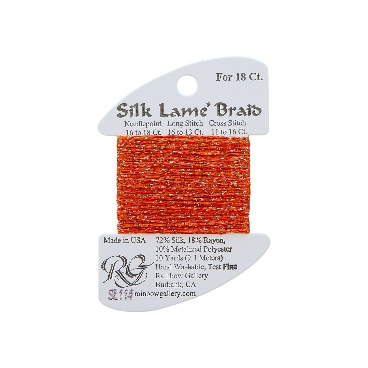 Silk Lame Braid SL114 Lite Pumpkin