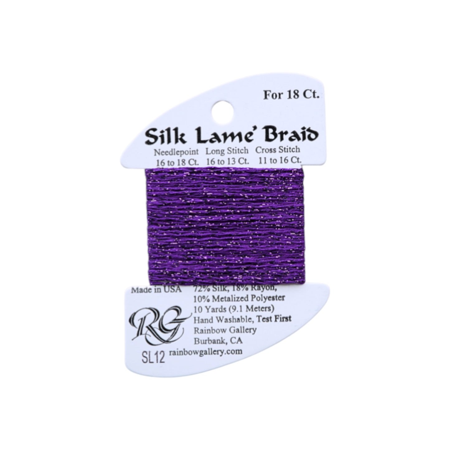 Silk Lame Braid SL12 Purple